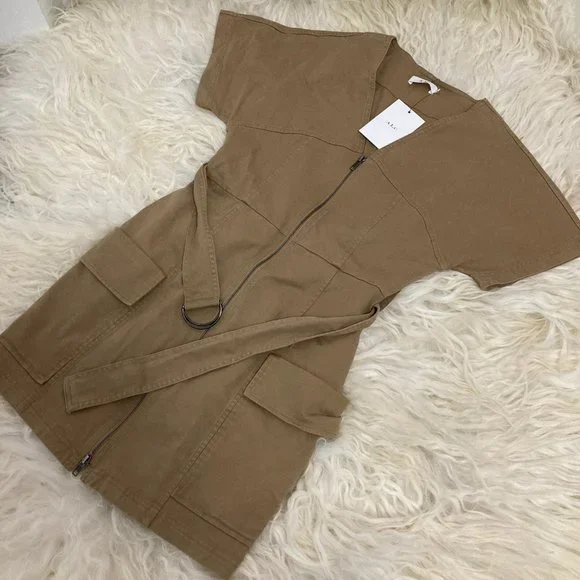 A.L.C. V-Neck Mini Dress - Picture 3 of 12